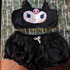 L - Kuromi sleep set - never worn - Sanrio lingerie